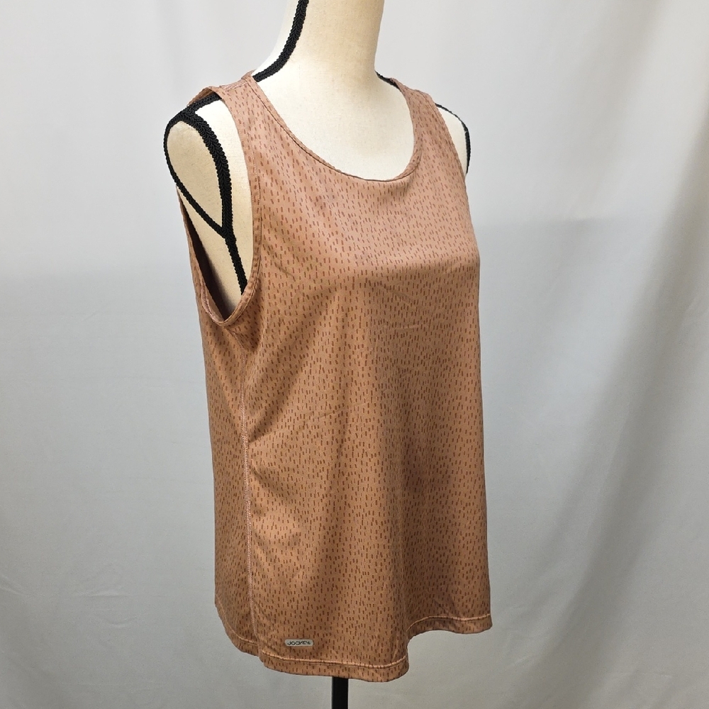 Jockey Pink/Tan Sleeveless Tank Top